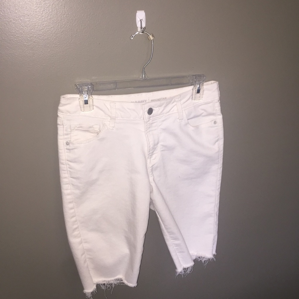 Old navy white cut jeans